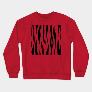 Tiger-striped Crewneck Sweatshirt